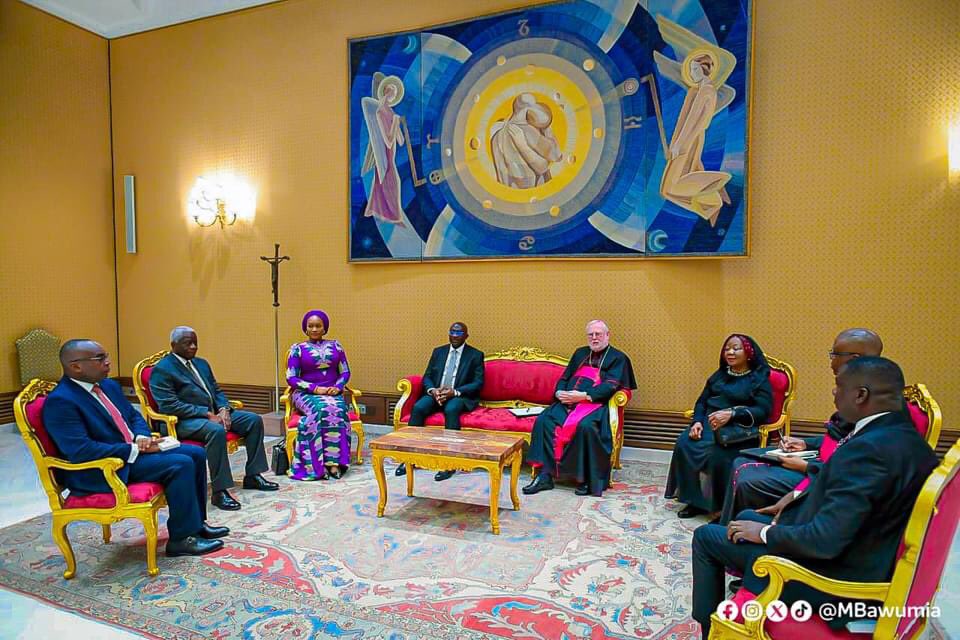 The next President Dr. Mahamudu Bawumia Writes:

I paid a working visit to the Vatican today and had the honour and privilege to meet with His Holiness Pope Francis.