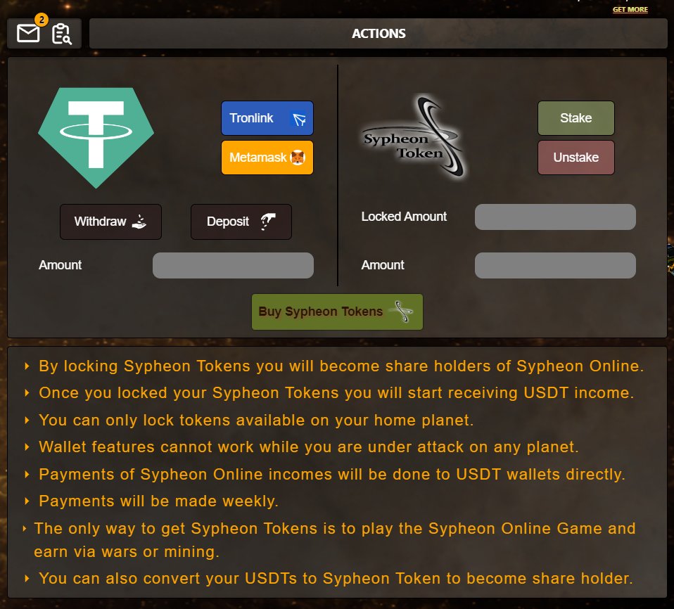 Wallet integration has begun. Stay tune. #SypheonOnline #Tronlink #Bitcoin #USDT