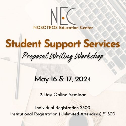 NosotrosEdu's tweet image. Register at nosotrosedu.org/shop
#TRIOworks #TRIOSSS #StudentSupportServices #proposalwriting #GrantWriting