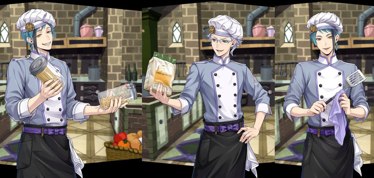 MostroLoungeVIP's tweet photo. If you notice how they tie their aprons that Octavinelle is the only dorm where everyone knows how to cook https://t.co/PllSudQiDF