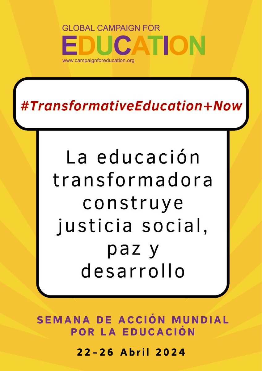 La SAME 2024 es el momento perfecto para que coaliciones, sindicatos, estudiantes y ONGs hagan seguimiento a los compromisos de transformar la educación. #SAME2024 #TransformarLaEducación #TransformativeEducation+Now