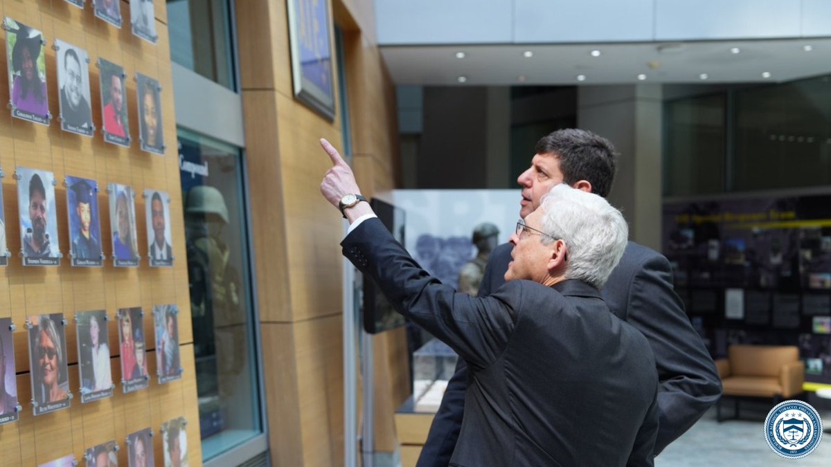 Attorney General Merrick B. Garland and ATF Director Steven Dettelbach dedicated the “Faces of Gun Violence” exhibit which memorializes lives tragically lost to gun violence. The wall consists of 118 photos of people who were killed by gun violence. atf.gov/news/pr/justic…