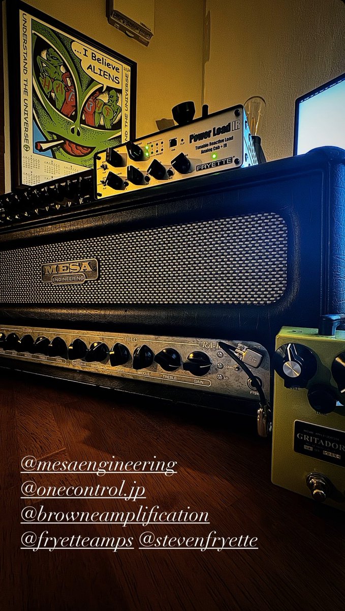 It sounds… MAGICAL 🔥🔥🔥

#MesaEngineering #OneControl #Fryette #BrowneAmplification