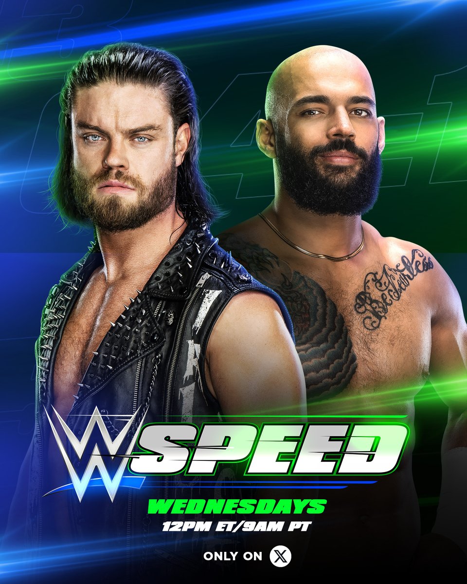 Today, @KingRicochet and @jd_mcdonagh kick off the first-ever #WWESpeed Semifinals... with the opportunity to compete in the first-ever WWE Speed Championship Match on the line. The race continues... 12pm ET/9am PT exclusively on @X.