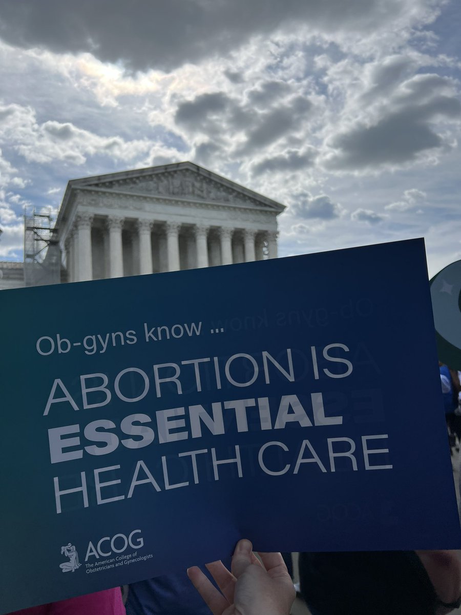 #ObGyns know today’s #SCOTUS case is an emergency! #Abortion is emergency care, and abortion is health care. #EMTALA