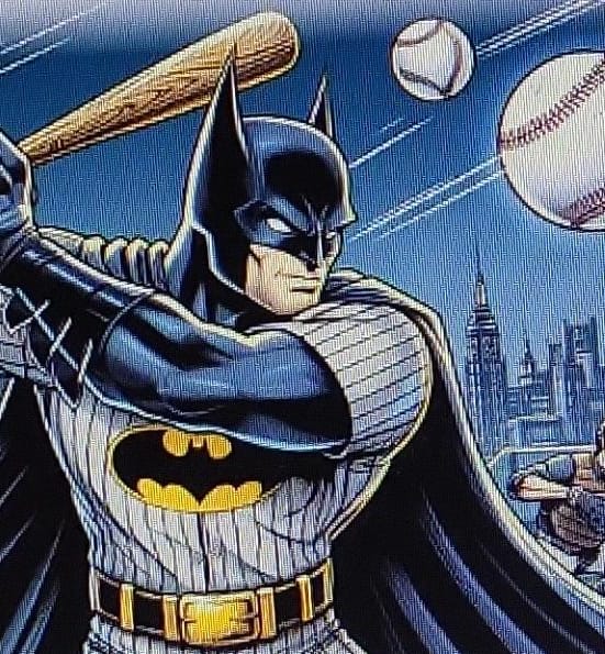 Bat man batting...