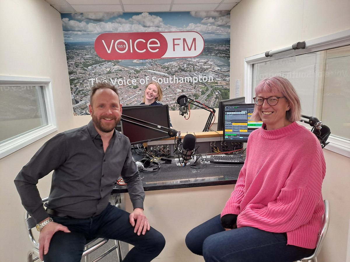 voicefmradio's tweet photo. It's been a busy week from Verity interviewing sarah filmer and Stuart Woods to filming some behind the scenes videos. #voicefm #vforvoice #localradio #liveandocal #southampton https://t.co/MDOMC4szun