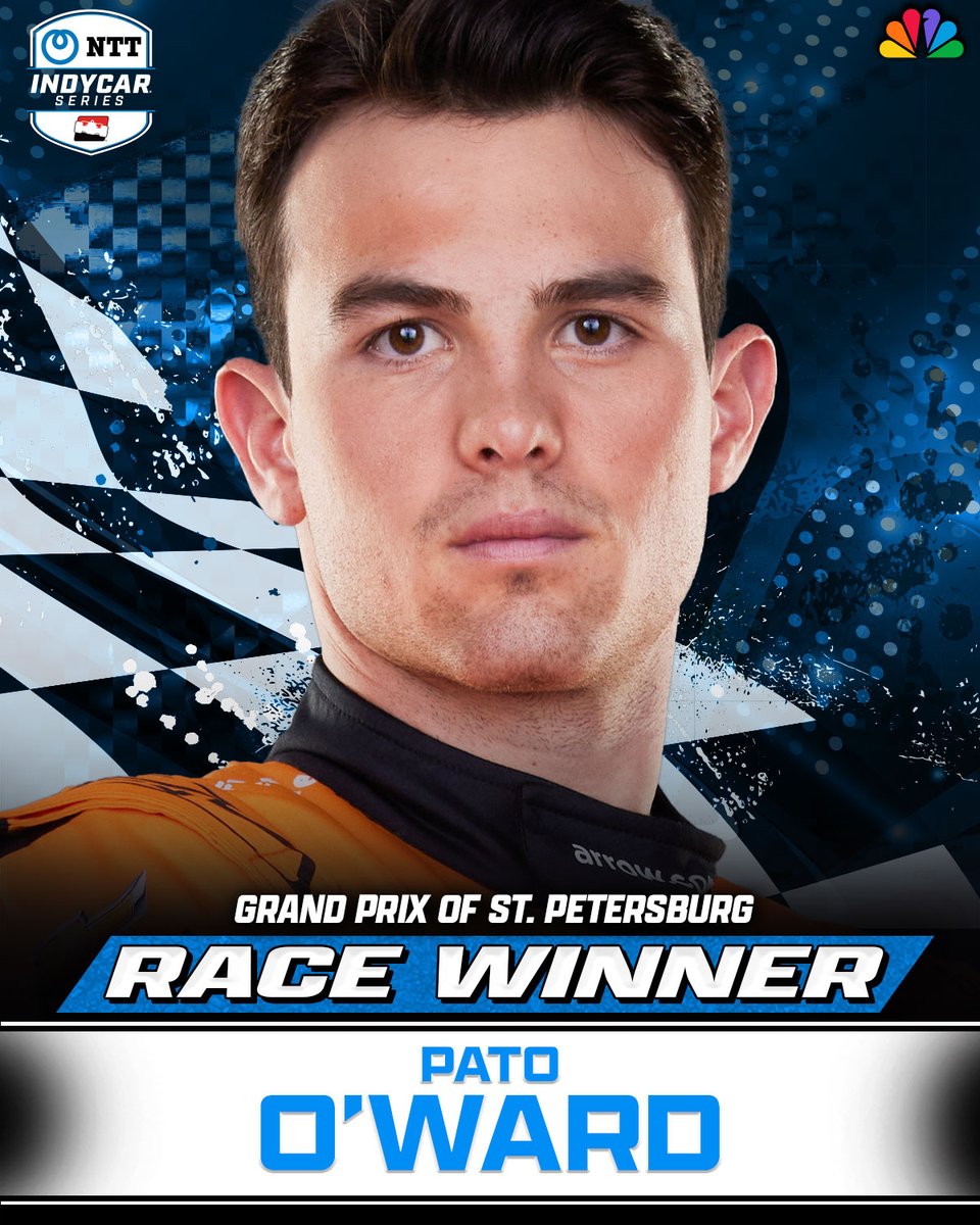 REPOST to congratulate Pato O'Ward! Following Josef Newgarden and Scott McLaughlin's disqualifications, O'Ward is now the official winner of the Grand Prix of St. Petersburg. #INDYCAR