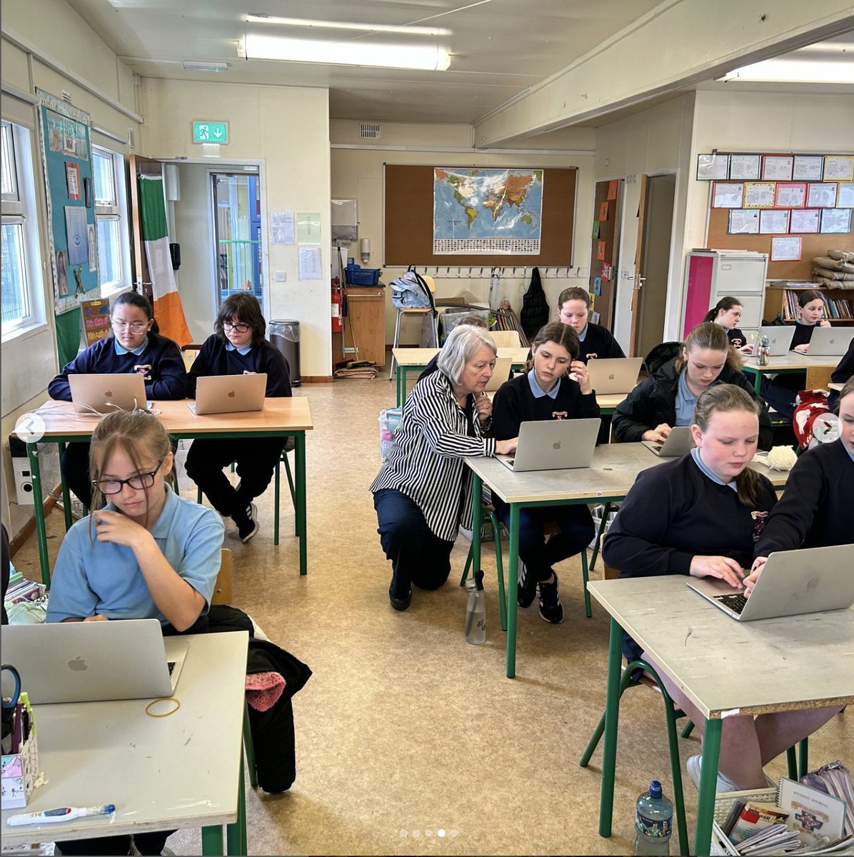 Many thanks to Ms. Murray & 5th class girls @ChroiNaofa #Athenry for joining us @CodePlusIRL for a #CSWeek @Oide_CompSci @OideTechinEd workshop (& for photos!) Thanks to Sabat Shivang @Liberty_IT for helping out! @uniofgalway @edtechne @corneliathinks @LearnEngGroup @LeroCentre