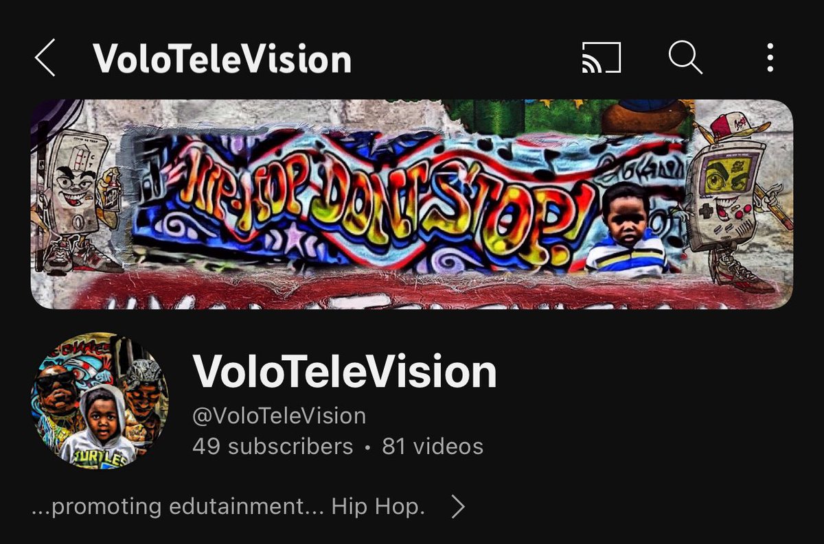 #GoodMorning ☀️ #HiphopKulture

…another #Highlight for my #VoloTeleVision #YouTube channel. I need one more #Subscriber in order to livestream over there consistently. For #Hiphop #Edutainment 

#OneGod #OurFather #ArtOfTime #HeavenUhura