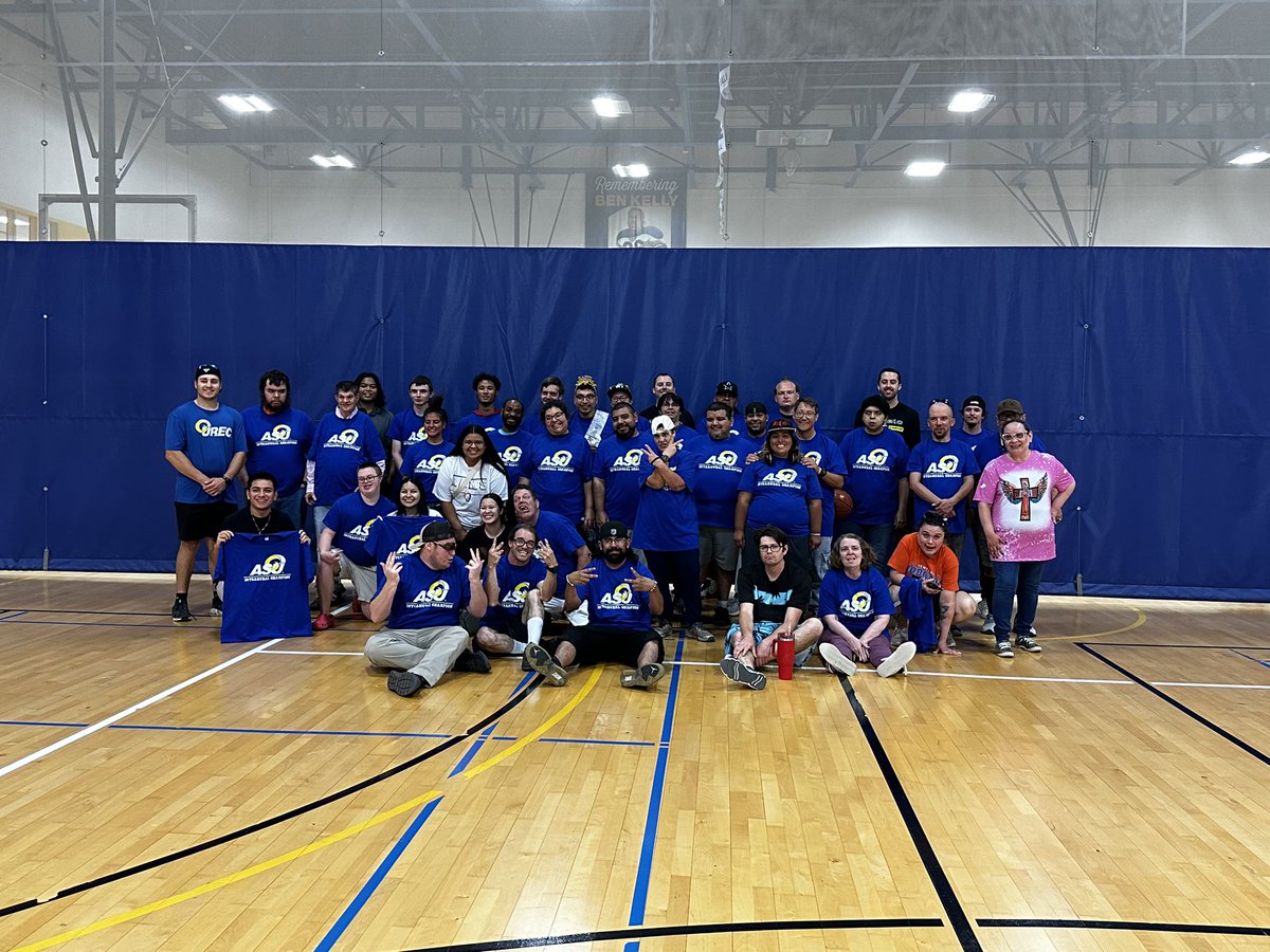 ASURec's tweet photo. Thank you to all of our @SOTexas Athletes for making Unified Sports with UREC a big success this year! Shout out to our @angelostate students for participating and helping this program grow! We celebrated a great sports season last night and received some artwork! https://t.co/JCL8pbfScz