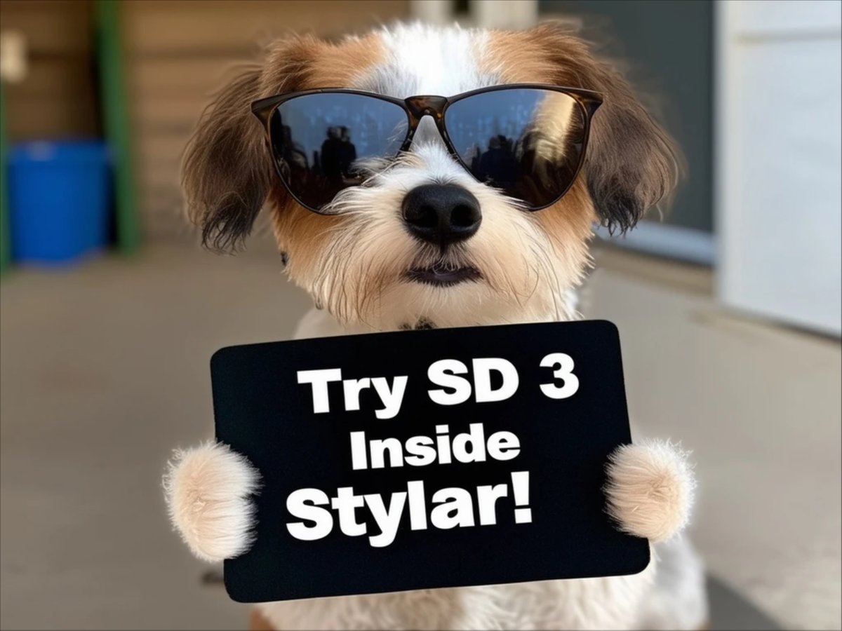 🚨Breaking FREE Stable Diffusion 3 is now available inside Stylar AI. You can create any design — no skills needed. Prepare to be blown away👇