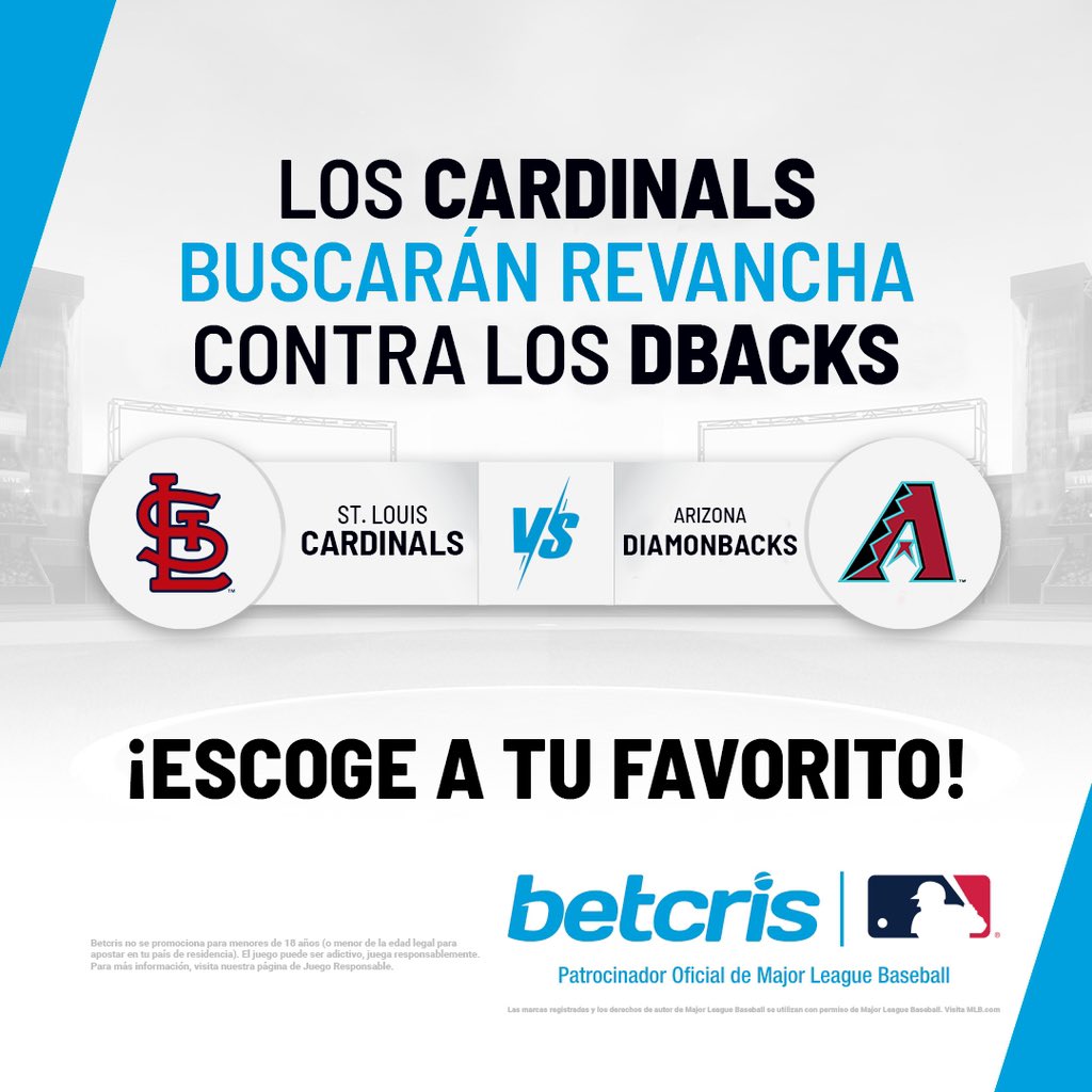 os campeones de la liga nacional #Dbacks se enfrentarán al favorito de muchos, los #Cardinals. ⚾💥

¿Estás listo para apostar por tu equipo favorito y vivir la pasión del béisbol? 🏆

📲 Juega, diviértete y gana ➡️bit.ly/MLBGuatemala