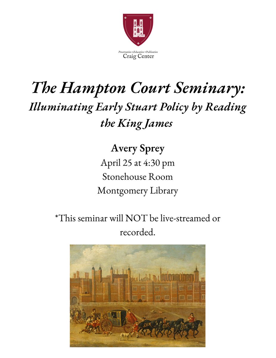See you tomorrow for our next seminar! Please note the location change!