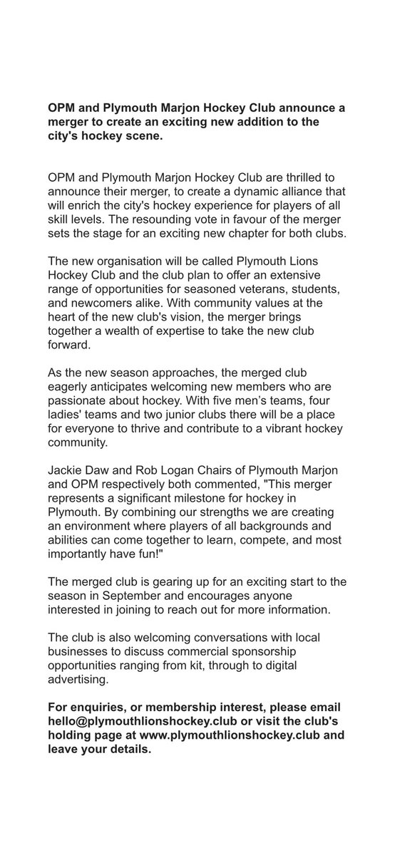 Plymouth Lions HC tweet media