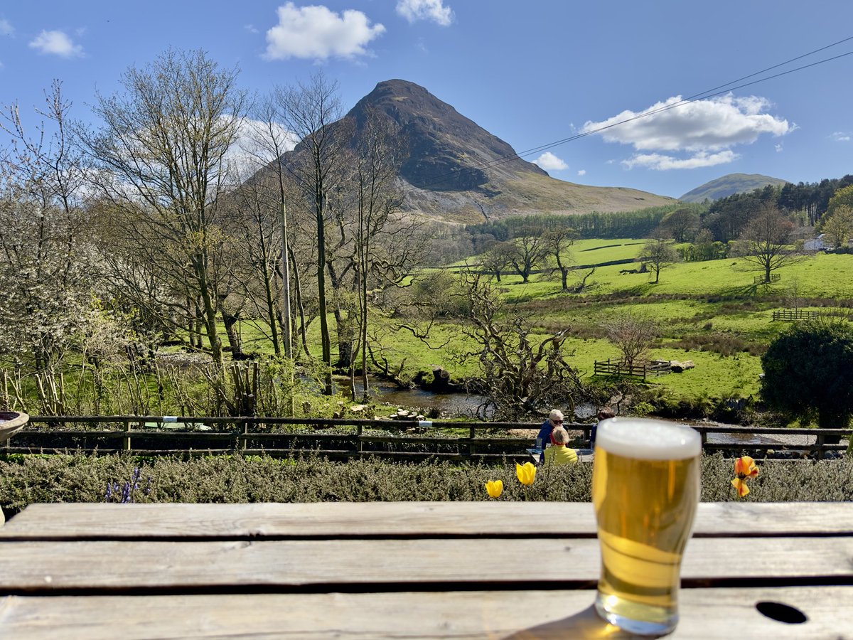 Hard to beat this as a spot for a pint...at the Kirkstile Inn Loweswater...