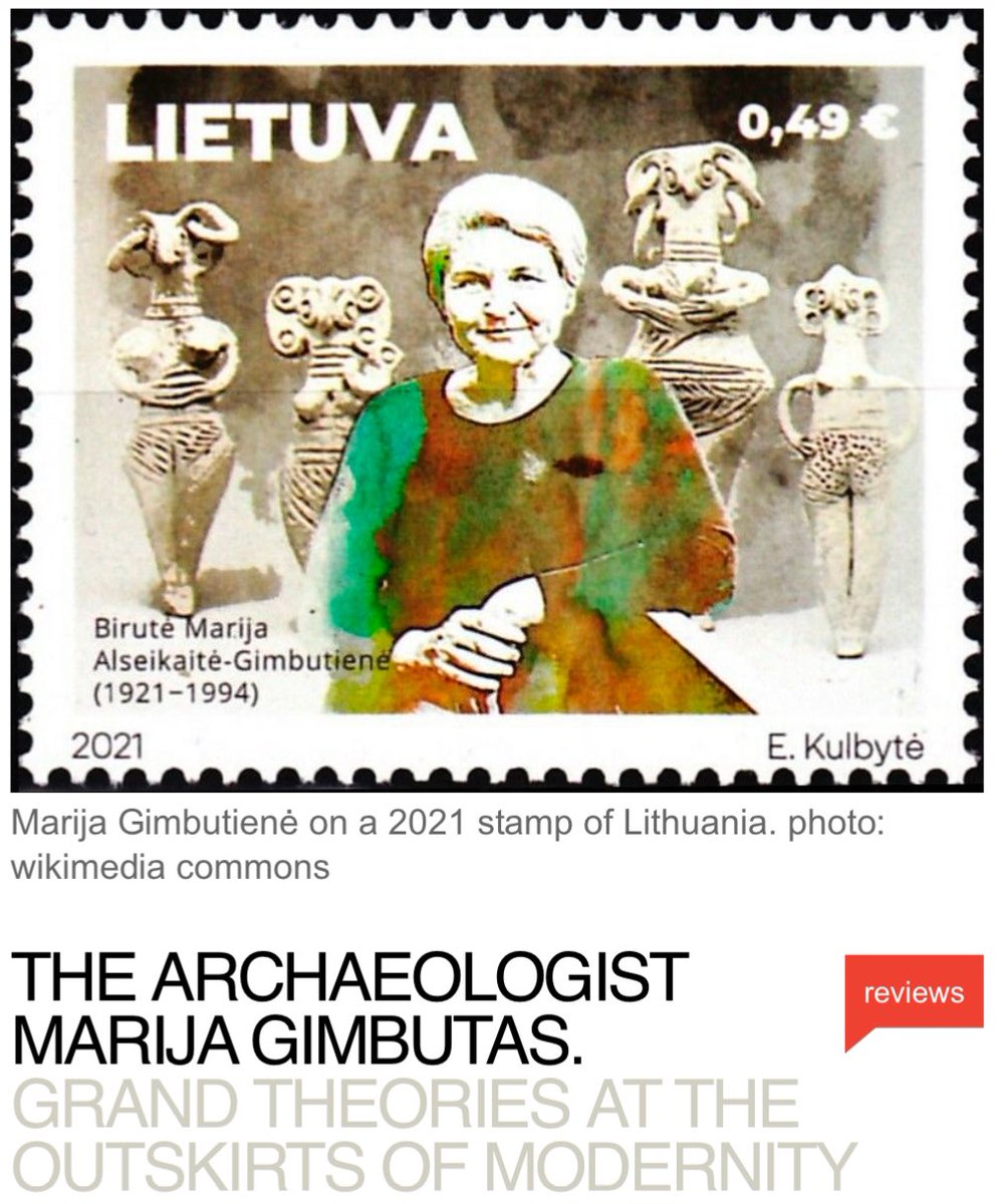 A new biography of Marija Gimbutas and very interesting review of it here balticworlds.com/the-archaeolog…