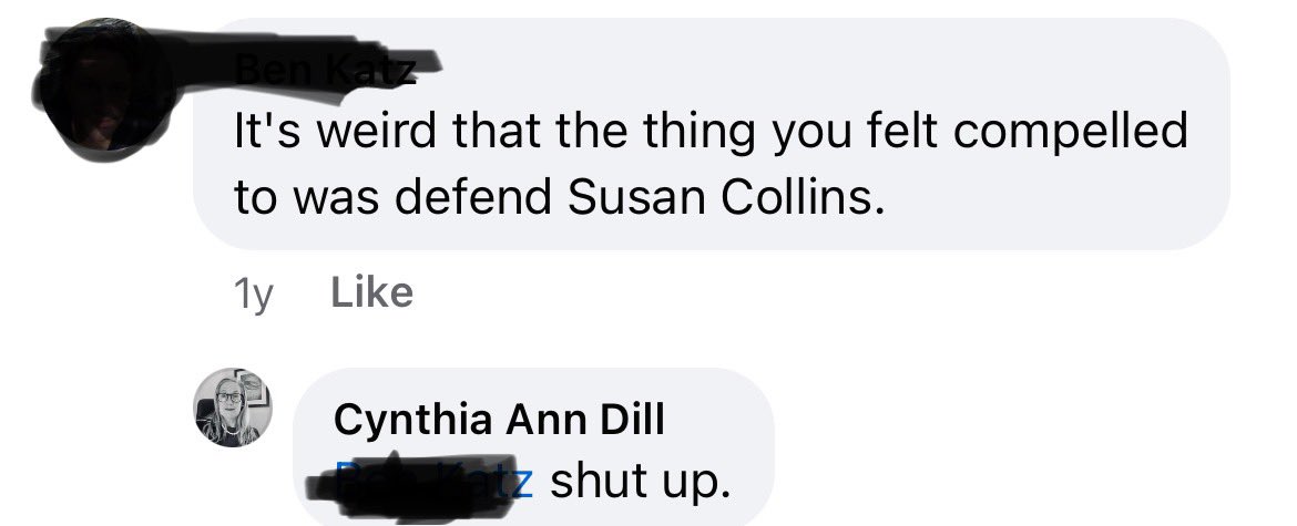 We’ll see. No doubt Cape voters are not the most progressive voters but I think Democratic primary voters should be reminded that she’s a huge  Susan Collins stan. #mepolitics