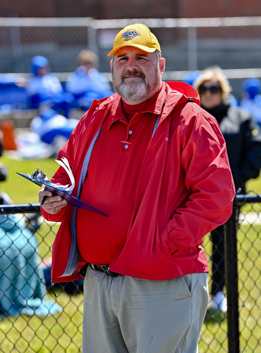 IHSAA Official Nick helps keep the starting line organized during the Muncie Central Relays