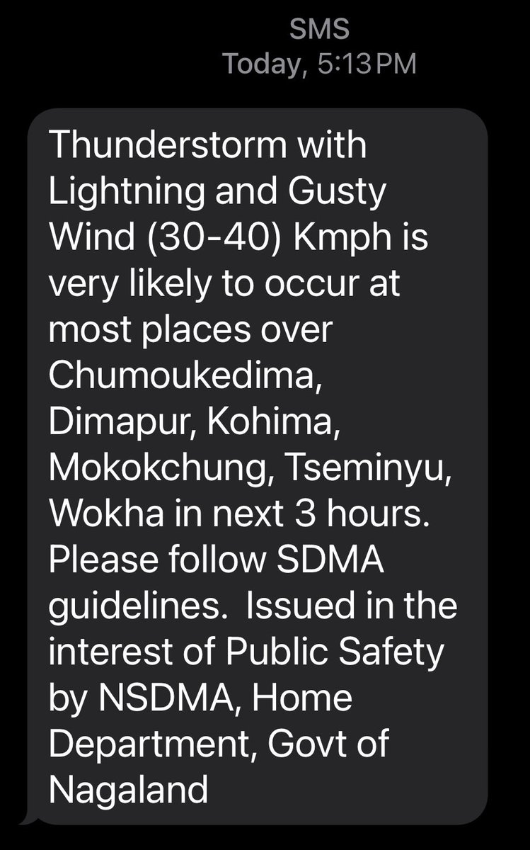 Bodeshuya's tweet photo. The warnings came after it happened. 
#nsdma 
#sdrf 
#nagaland
#dimapur 
#chumoukedima 
#Weather https://t.co/pzfI0dmnJ2