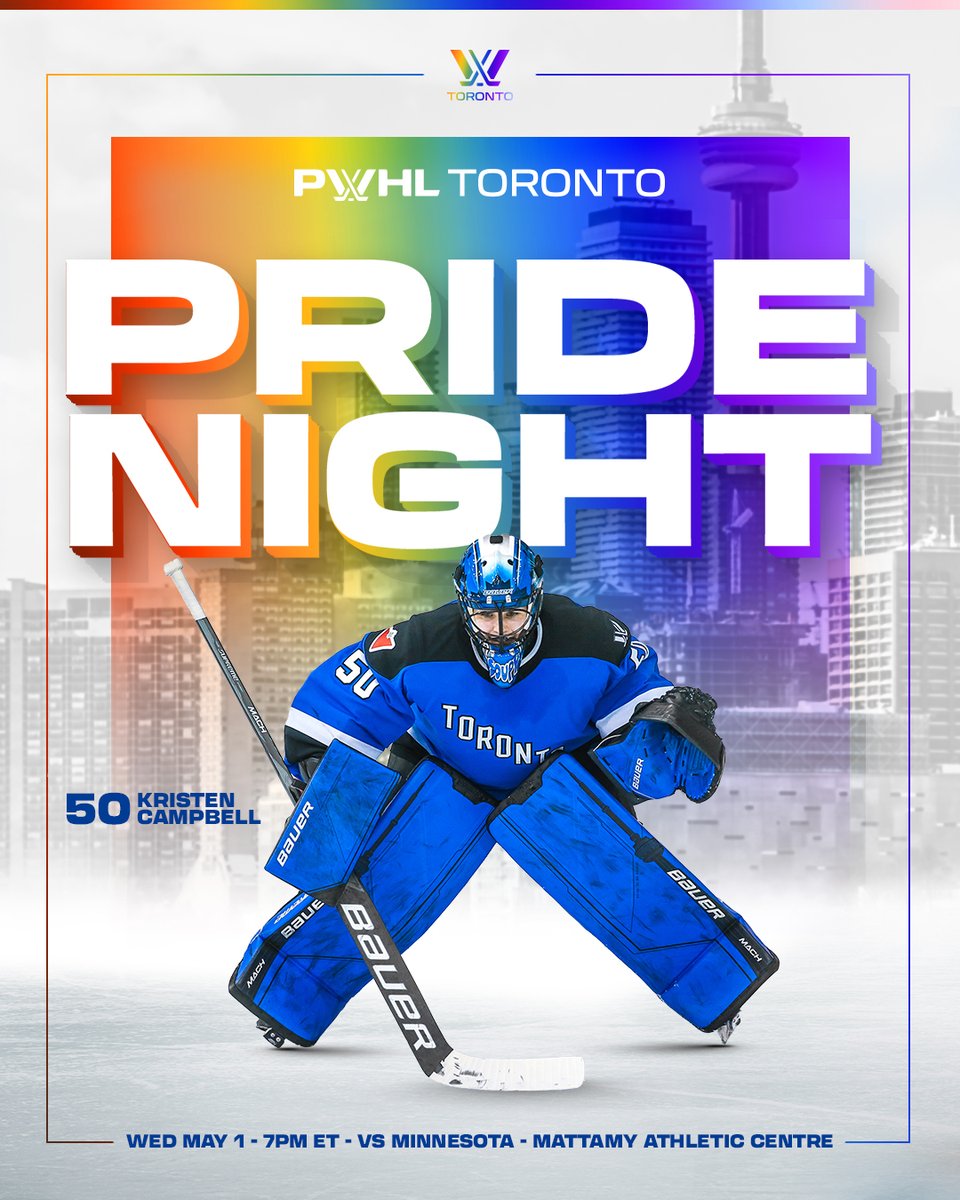 Hockey for all. 🌈 Come as you are and celebrate Pride with us at MAC next Wednesday!!