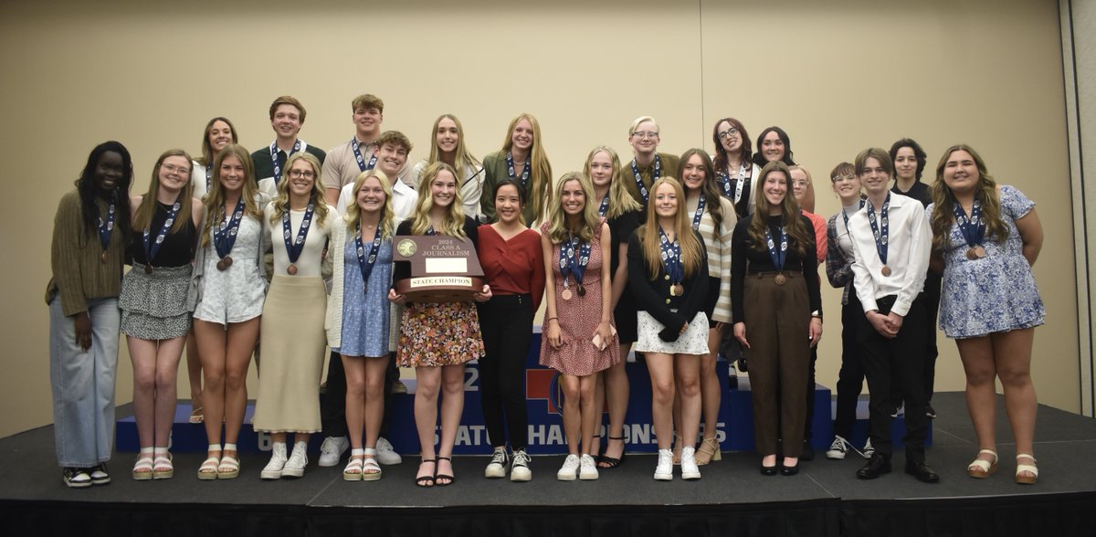 STATE CHAMPIONS!👑

Great job to the Journalism students and Mr. Rohacik!

For the fourth time in school history – and the second year in a row – Papillion-La Vista High School is bringing home the NSAA CLASS A STATE JOURNALISM CHAMPIONSHIP!

#WeArePLV #TraditionOfExcellence