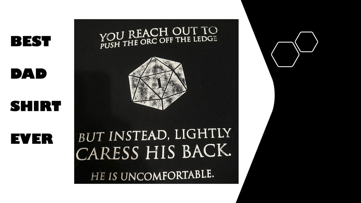 TimothyImholt's tweet image. Does this qualify as dad shirt, a nerd shirt, or an RPG shirt?

  #nerdshirt  #dadshirt  #shirt  #nerd  #rpg