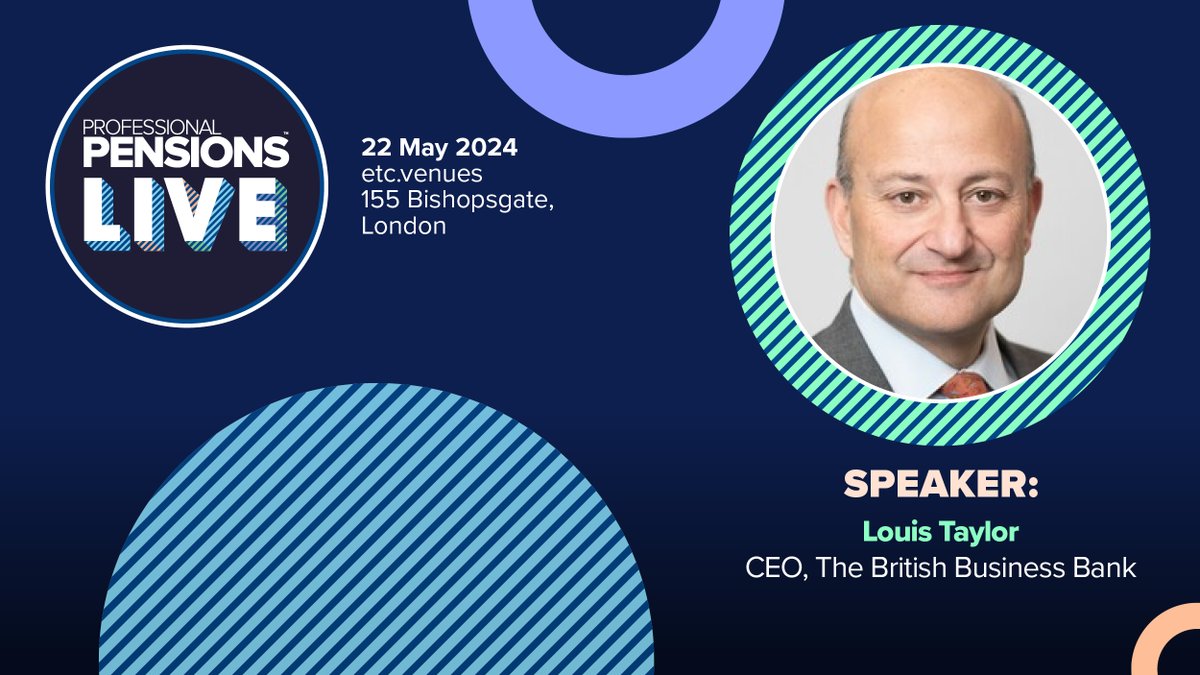 ProfPensions's tweet photo. We're excited to hear from @BritishBBank CEO Louis Taylor at PP Live. Louis' keynote session is titled Innovating Pensions: Industry Insight with The British Business Bank'. View further details here: https://t.co/OM8eWGQ5aN #PPlive https://t.co/6UktKxD56k
