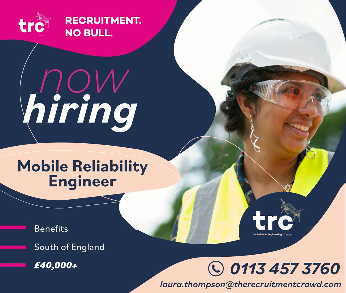 Our client is looking to recruit a Mobile Reliability Engineer based in the South of England. Interested? Get in touch with Laura Thompson or see our other vacancies via our website 👉 therecruitmentcrowd.com/job-search/ #therecruitmentcrowd #nobull