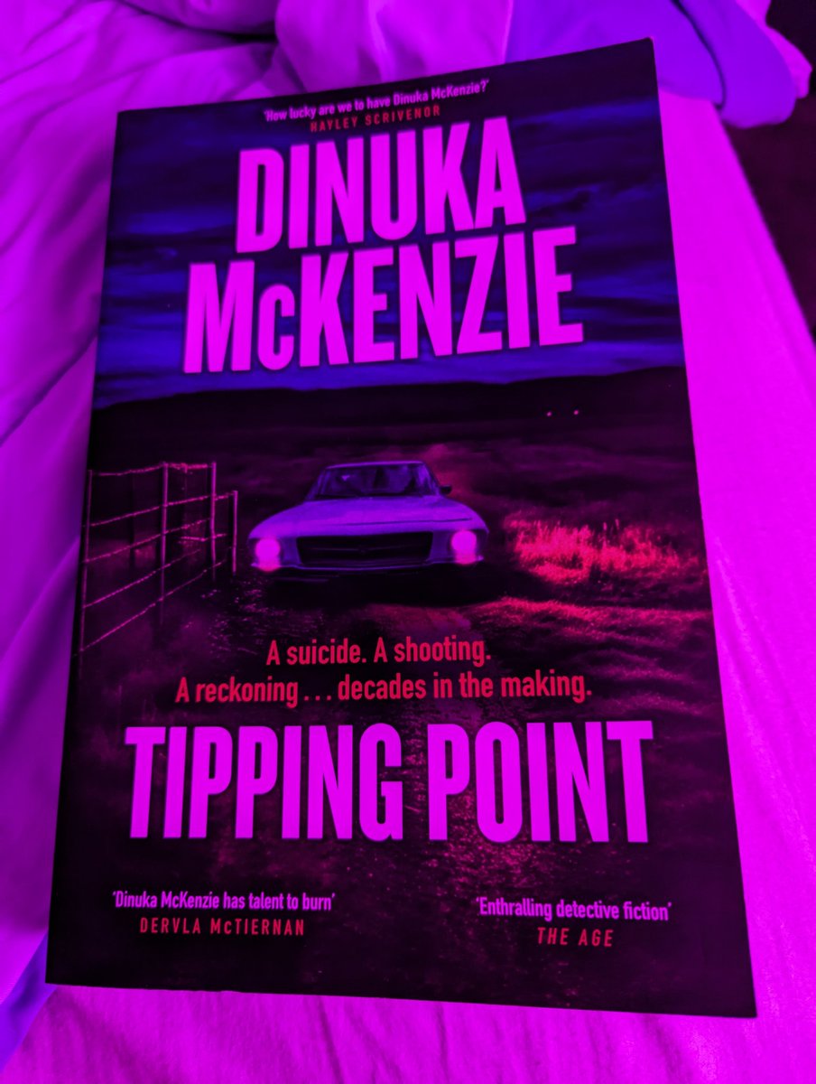 @DinukaMckenzie has done it again. Spending time with DC Kate for a third outing in #TippingPoint was again a pleasure. Always managing to bring the human side out in these crime novels, I shed some tears, and I hope I get to spend more time with Kate soon. #readingcommunity