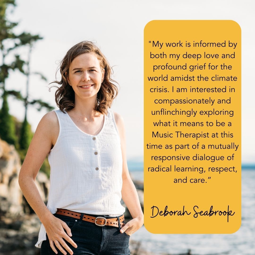 With #GreenerAHP week underway we wanted to share these words from Deborah Seabrook, a Music Therapist with a passion for addressing and tackling the climate crisis.  Deborah will be sharing more on this subject in a Spotlight presentation at #BAMT2024.