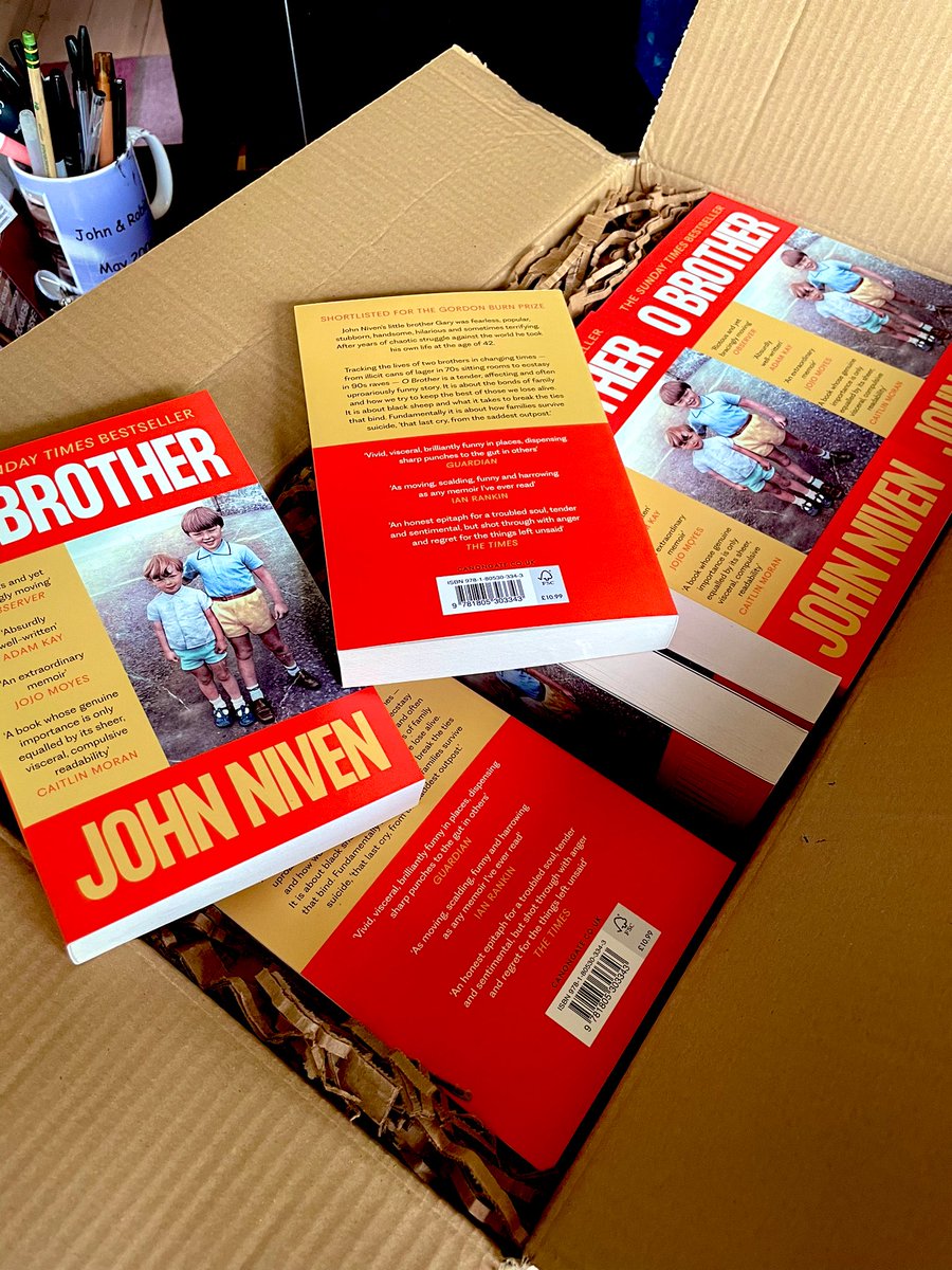 THE UNBOXING OF THE PAPERBACK. Do you see? As I’ve been saying to the kids at such moments for 20 bloody years now - ‘you see, Marty? You can achieve anything if you put your mind to it!’ They reply - ‘whatever, Boomer.’