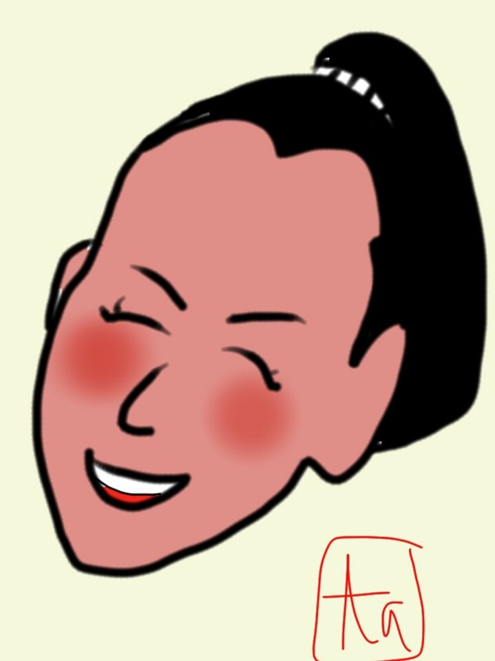 あずみちゃんで遊ばない🤣 元々の画で…HAPPY BIRTHDAY♥ #林家あずみ 50歳…かな？