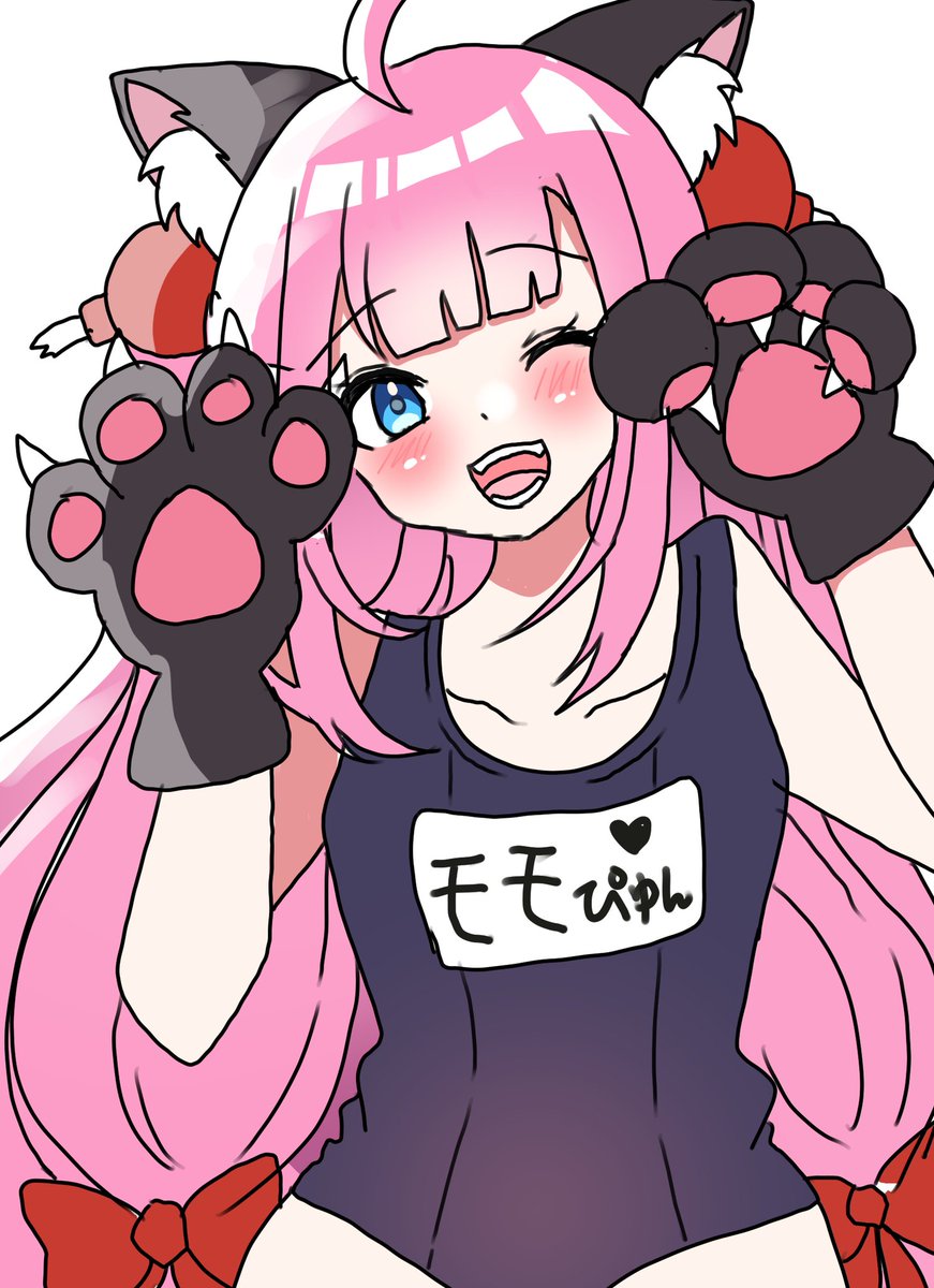 #ボンバーガール
ラフと完成
スク水ももぴゅん 