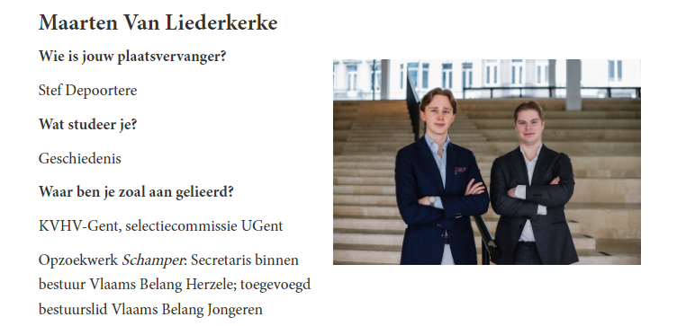 reminder om te stemmen in de verkiezingen van de UGent want anders komen misschien rechtse mannetjes van de KVHV en Vlaams Belang in de raden zetelen