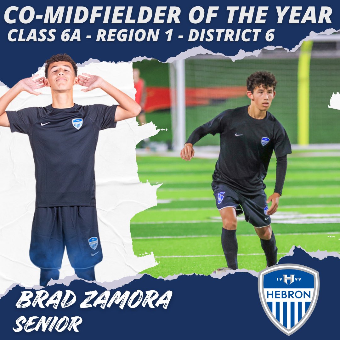 hawksboysoccer's tweet photo. Congratulations @BradZamora18 for earning Co-Midfielder of the Year for Region 1 District 6!  Proud of you! https://t.co/LnOUPbLKDd