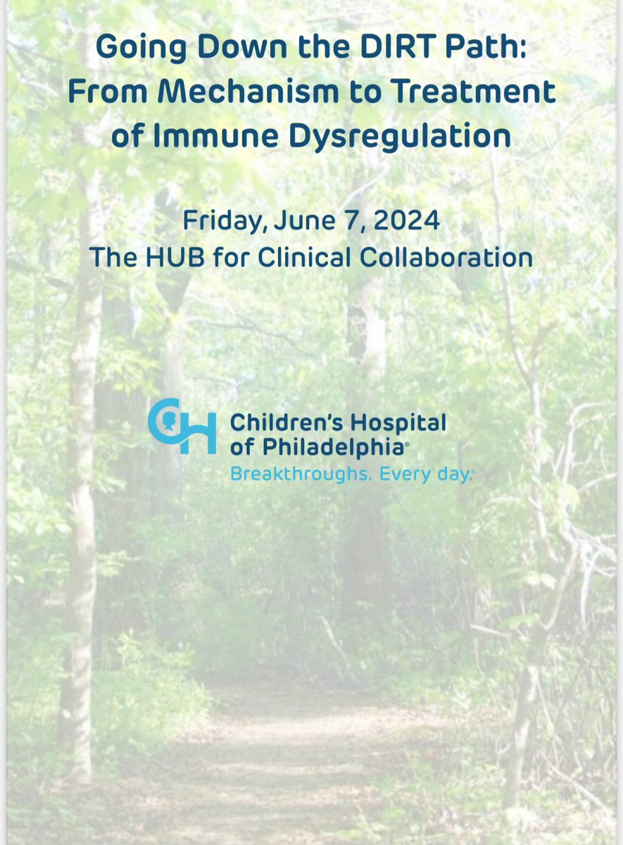 Interested in learning more about immune dysregulation syndromes FOR FREE (in person or virtual)? Then consider attending our sixth annual symposium on June 7th 2024. Registration and much more info available at: chop.edu/immune-2024