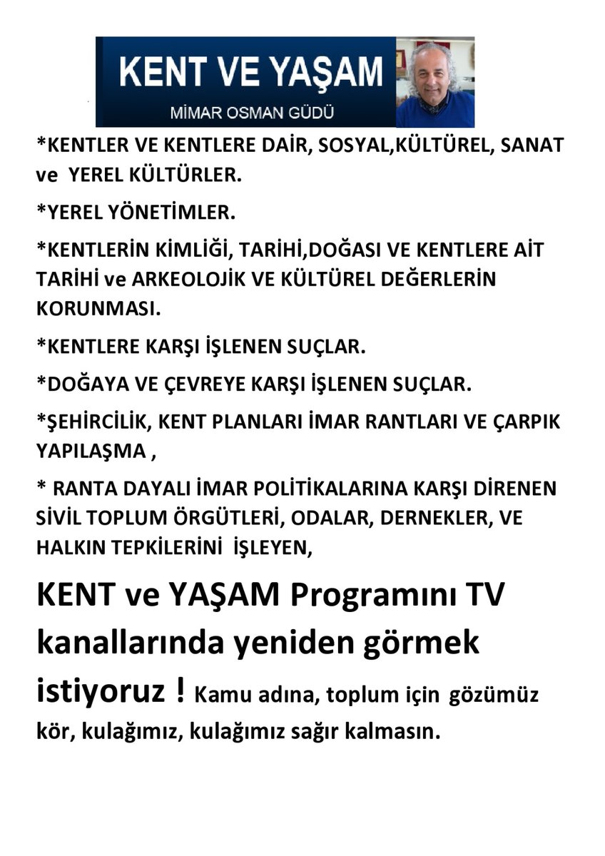 Lütfen yaygınlaştıralım... @halktvcomtr @tele1comtr @gazetesozcu ...