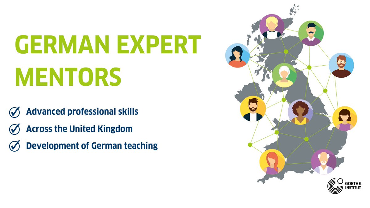 📣 Calling German teachers from across the UK: join our network of German Expert Mentors (GEMs)! As a GEM, you’ll empower fellow educators by offering coaching and training sessions. 🇩🇪💎 Learn more and apply by 3 May 👇 goethe.de/ins/gb/en/spr/… #MFLTwitterati #GIMAGINE