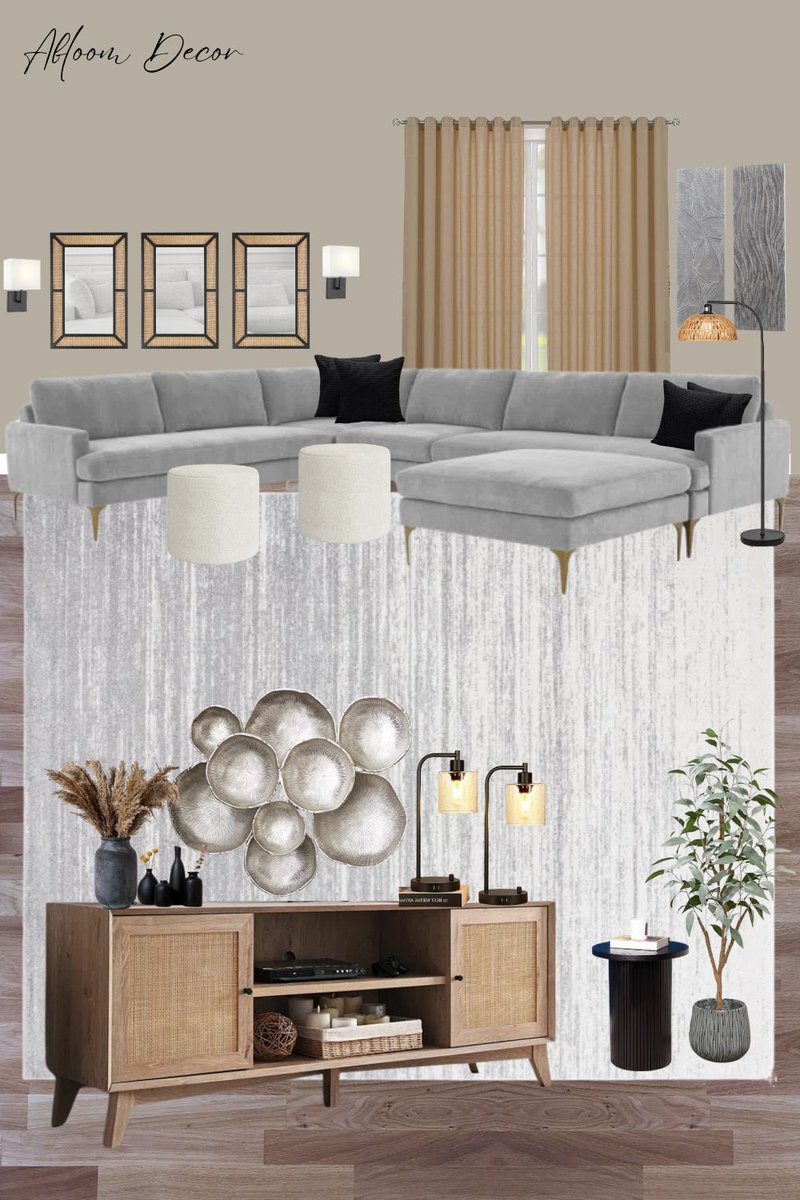 Boho contemporary living room design! liketk.it/4EpPz