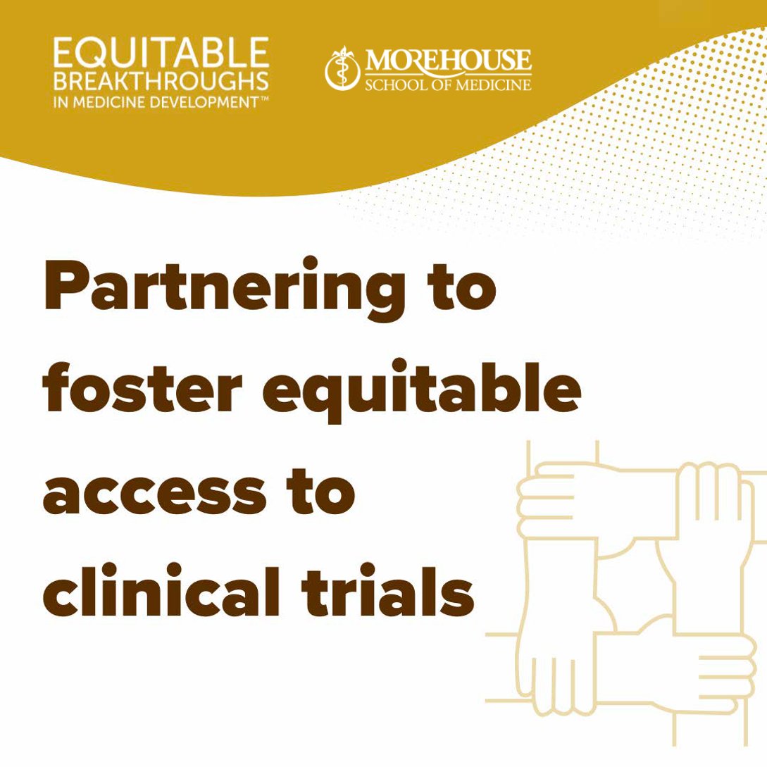 Our partnership w/ @EQBMED_ marks a pivotal moment in advancing diversity in medical research. 🩺 Together, we address critical barriers facing underrepresented communities, increase awareness, and ensure clinical trials are easily accessible. More: msm.edu/RSSFeedArticle…