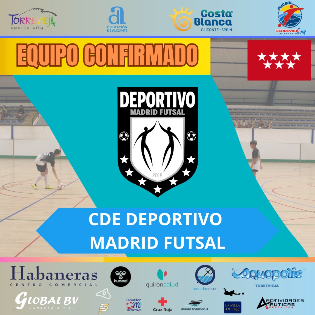 TorreviejaCup's tweet photo. 🔵‼️Confirmamos al @FutsalDeportivo para la modalidad de Futsal en la edición de Verano de la @torreviejacup

😊 Un honor contar con vosotros 

#TorreviejaIntCup2024 #TIC2024 #TICSemanaSanta2024 #TICVerano2024 #balonmano #futsal #rugby7 #rugbybeach #voleibol #futgirls #futboys https://t.co/qXxXMo7ARZ