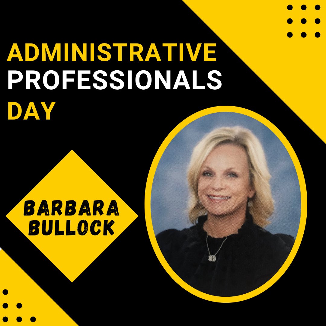 The administration, faculty, and staff of Ripley High School want to wish a very Happy Administrative Professionals Day to the amazing Barbara Bullock. Thank you so much for all you do for us, Ms. Barbara! You are the real MVP of RHS! ❤️ #BBforPresident