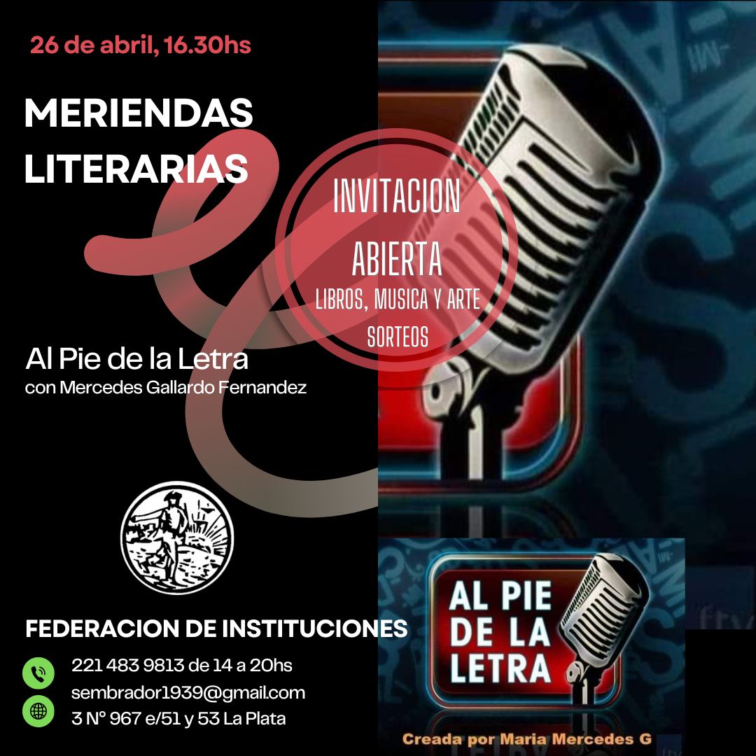 Este viernes 26 a las 16:30! Los esperamos!