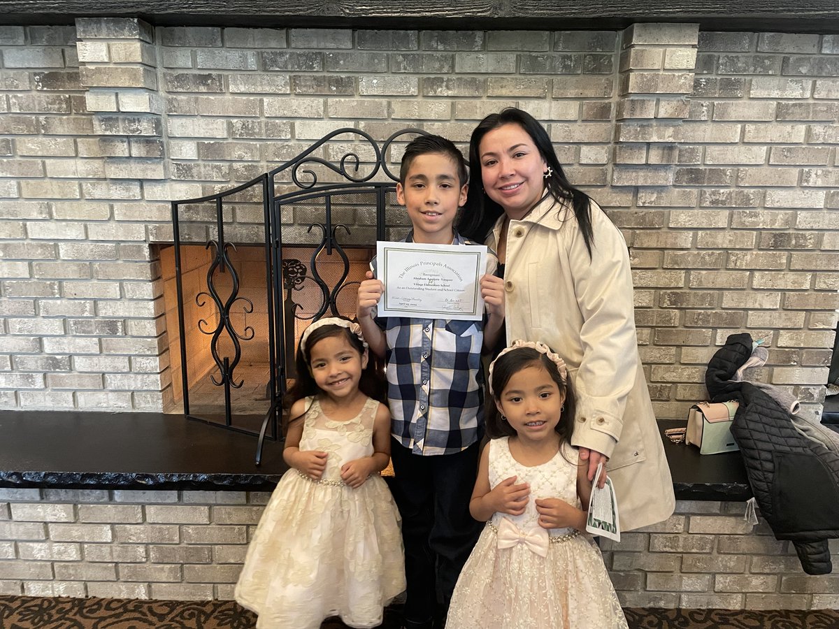 RLVillageSchool's tweet image. We would like to congratulate two of our 5th graders who were recognized at the Illinois Principals Association Lake Region’s student recognition breakfast for their exemplary leadership and dedication to our school community.  
 #116Pride #villagevikings116 #WeAreRL