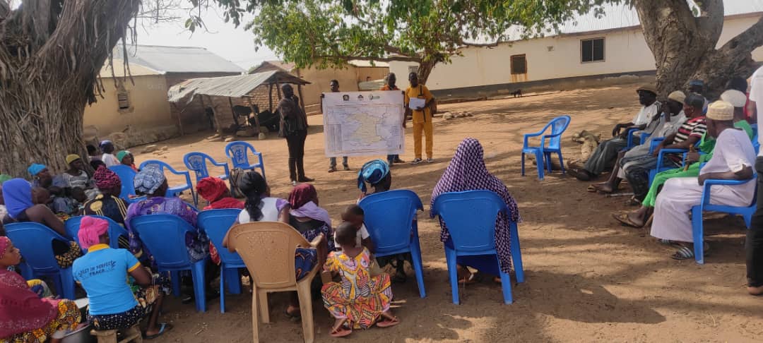 orgiis's tweet photo. Sensitization of SKF CREMA communities in Ghana's Upper West region. By empowering CREMA communities with knowledge and fostering a sense of ownership, we pave the way for effective stewardship of natural resources, ensuring a healthier environment for generations to come. https://t.co/aMrmVMBmLi