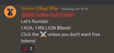 If you are still not a part of @WorldOfGaia5Art Rumbles, you will regret this. Up to 5+ rumbled a day and every winner gets 1ADA + DEFI tokens! It adds up over time bonuses like this. See you there? discord.gg/m2KX4Azx