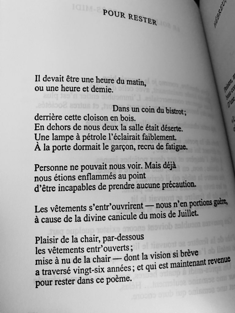 Furfooz5034's tweet photo. Un été dans un bar déserté, tu as déboutonné ma chemise  puis la tienne. Tu as glissé tes pouces sous mon jean le tirant sur mes hanches et m’attirant à toi tu as récité « Pour rester » de Cavafis. J’ai adoré construire ce souvenir de nous sous tes doigts, ta voix. À toi toujours https://t.co/jO2nRNIJY7