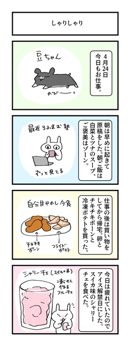 #グレうさぎ日記チャレンジ
571日目。
スイカ好き。 