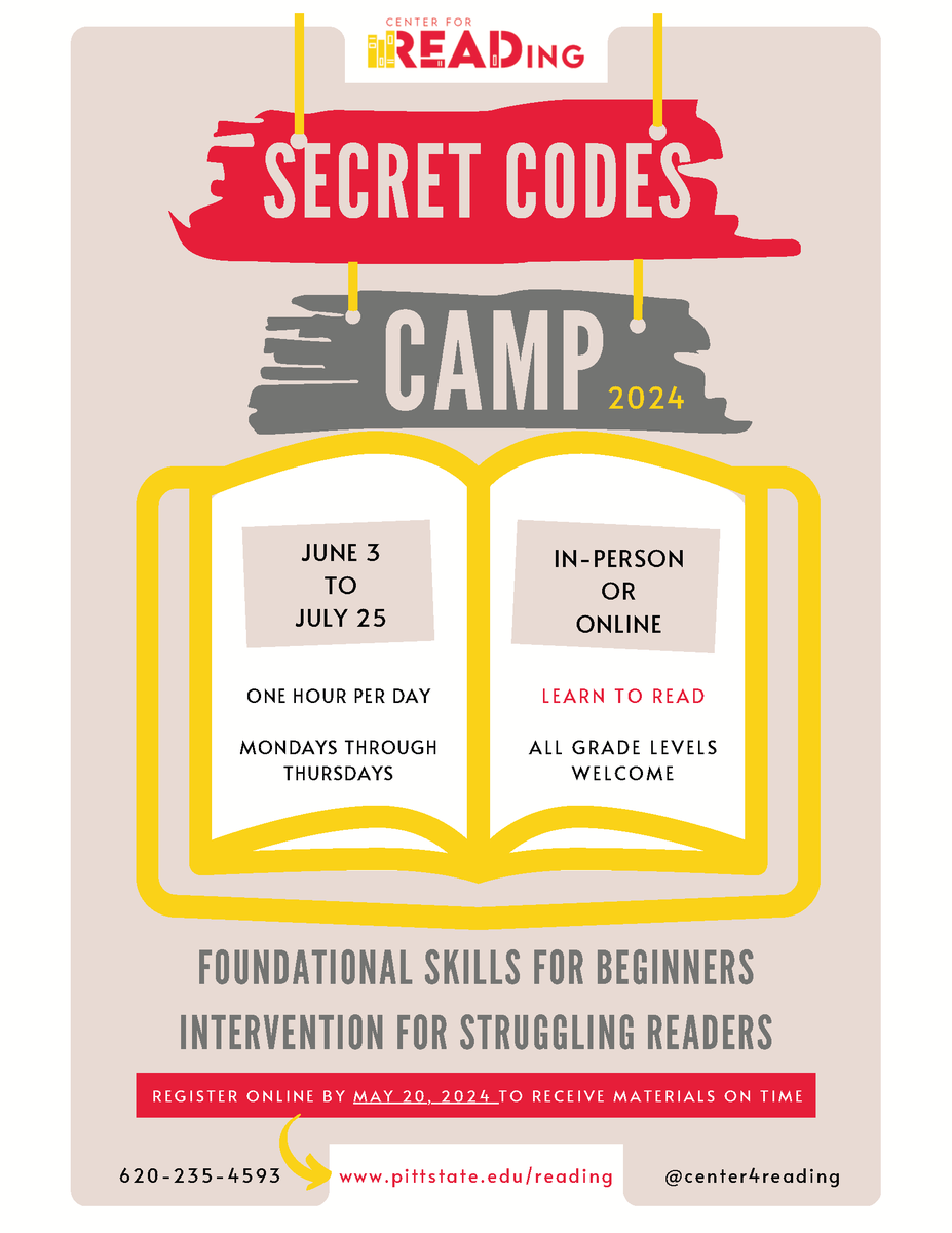 There is less than one month left to register for Secret Codes Camp and receive materials on time! Enroll your kids now for our 8-week summer literacy program. #scienceofreading #earlyintervention #summercamp #literacycamp #literacy
